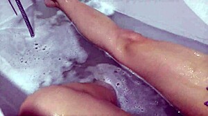 Housekeeper Bathes, Masturbates, and Washes Pussy Close Up