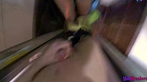 My wild holiday dream is banging a sexy goth stepsister in the toilet