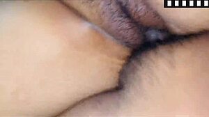 Latina with hairy pussy sucks and rides hard in homemade video