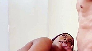 Fabricio lorenco pounds bartira luz's ebony ass hard in complete amateur fucking session