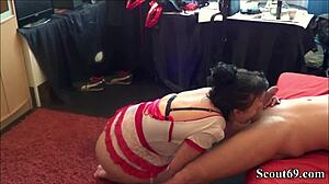German street prostitute films her encounter with a man who does not use a condom
