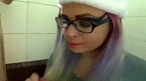 My wild holiday dream is banging a sexy goth stepsister in the toilet