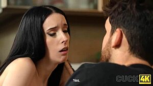 Cuck4k Watches Wife Riding Big Cock Sideways In Intense Fucking