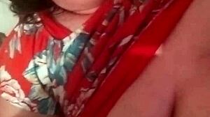 Stepmother gives Johnny a sensual hand job with her big natural tits. Subscribe for more