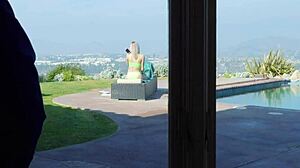 Ugly old fart craves stepgranddaughter’s pussy on the sofa