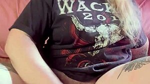 Is that girl masturbating to orgasm?