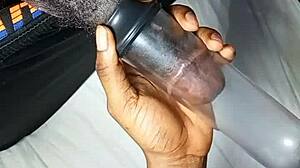 I got my cock pumped and sucked by a beautiful black teen 18+!