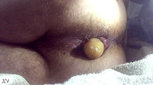 anal dildo sliding deep inside my tight hole tonight