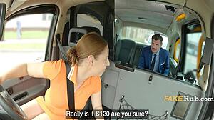 Public taxi ride turns into amateur sex: riding cowgirl in the car – dare to watch?