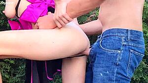 Intense Outdoor Sex with Hot Japanese Stepsister