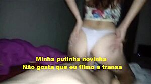 First porn video of a naughty wife with a shaved pussy