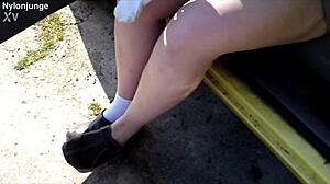 Beautiful European girlfriend zeraphine73 in hot outdoor action
