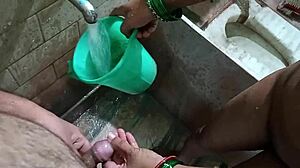 Kolkata Bengali HOUSEWIFE STRIPS NUDE and SUCKS BOYFRIEND'S COCK