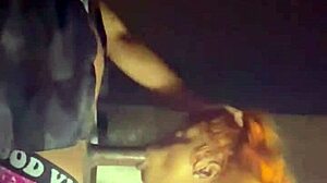 Big ass amateur gets cum inside in Beale street parking garage