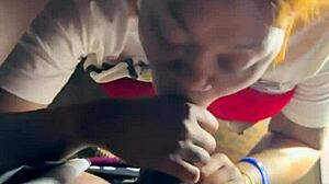 Big ass amateur gets cum inside in Beale street parking garage