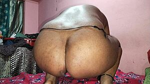 Huge tits homemade video with old and young couple