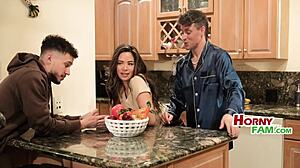 I’m in a wild threesome with hot Latin stepsis Scarlett Alexis.