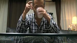 Ebony Girl Deepthroats Her Step Father-In-Law's Cock