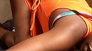 Standing Doggy African Teen 18+ Takes BBC Like a Good Little 18+ Slut