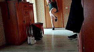 Stepmom in dress takes opportunity to be with stepson