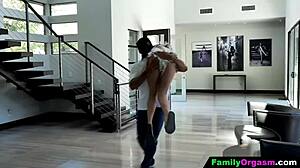 Daddy and his friends teach stepdaughter a lesson