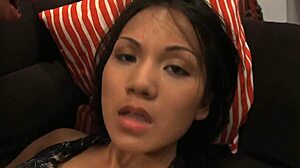 Fucking 18 Year Old Asian Teen With Gaping Pussy On Bed