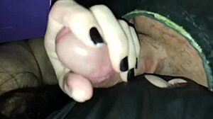 Married couple enjoys threesome with glory hole and dancing