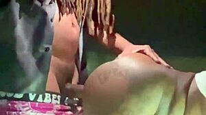 Big ass amateur gets cum inside in Beale street parking garage