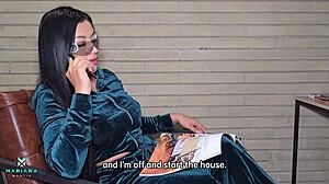 Mariana Martix Sneaks Away for Creampie with Big Bull White.