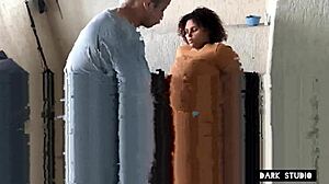 Beautiful housewife has her first hardcore sex with a well-endowed man