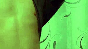 I dance and twirl my big chocolate pierced cock like a propeller in this cfnm tease