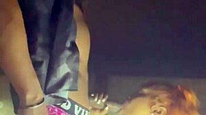 Big ass amateur gets cum inside in Beale street parking garage