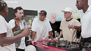 sensual stripper emma smak performs in wild group scene