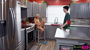 Bratty stepsis Chloe Temple tells stepbro to stop staring at her tits