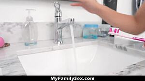 Blonde Stepsis Emma Bugg Gets Sucked by Stepbro.