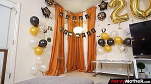 Stepson Fucks Lovely Stepmom at New Year Party