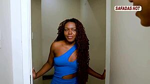 Neighbor Babe Rides Big Black Cock in Hot Lingerie