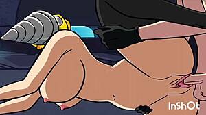 Hey Drillwoman, can you stop banging in the toilet with that monster cock?