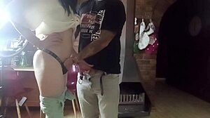 Bar Closes as Tattooed Beauty Gets Interracial Facial Action