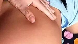 Fucking in the mountain outdoor real couple