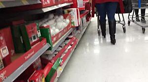 Hidden Candid Mom Caught Shopping in Secret Moment