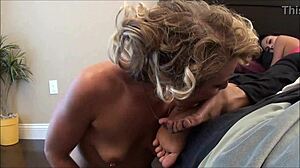 Foot fetishist Dre masturbates while licking Danica's feet!