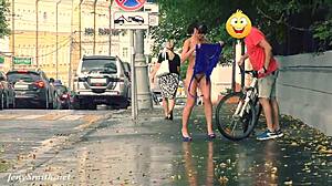 Hidden cam catches Jeny stripping in public