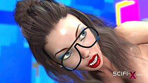 Shaved pussy slave gets fucked hard in a night club
