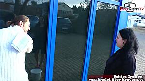 Deutsche BBW Teen with Big Tits Craves Action