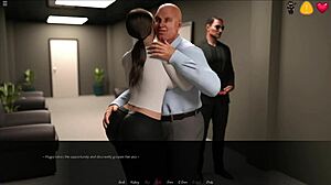 Visual novel style porn game – The office porn game part 3