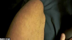 Ebony Girl on Nylon Feet Spritzed After Footjob