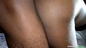 Village queen rides to horny guy, gets pounded doggystyle on ranch, shocking!