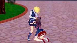 Hentai Studentessa Scopa Compagno di Classe Durante Ricreazione, Incredibile!