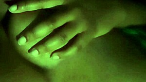 licking my nipples feels amazing at night in softcore solo